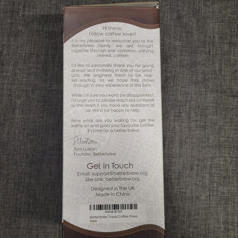 Betterbrew Double Walled Travel Coffee Press - Picture 9 of 10